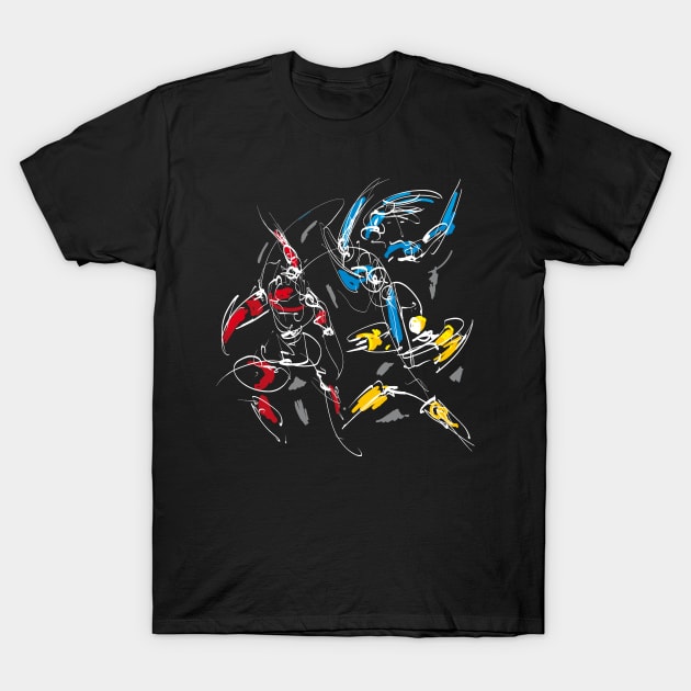 Martial Art Robots T-Shirt by Nikokosmos